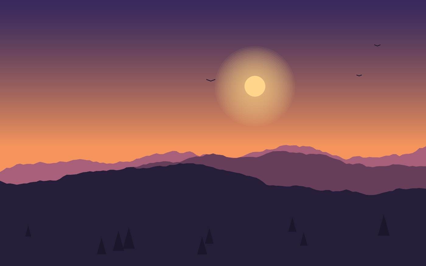 Landschapsillustratie