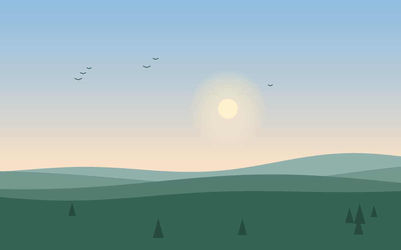 Landschapsillustratie