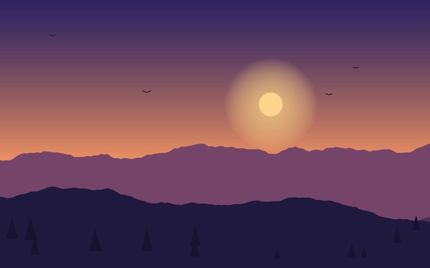 Ilustrace krajiny