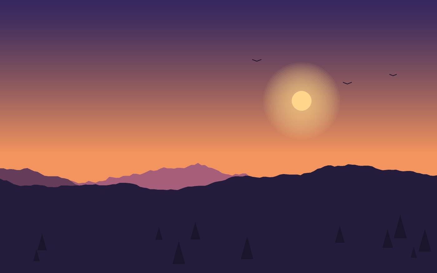 Ilustración de un paisaje
