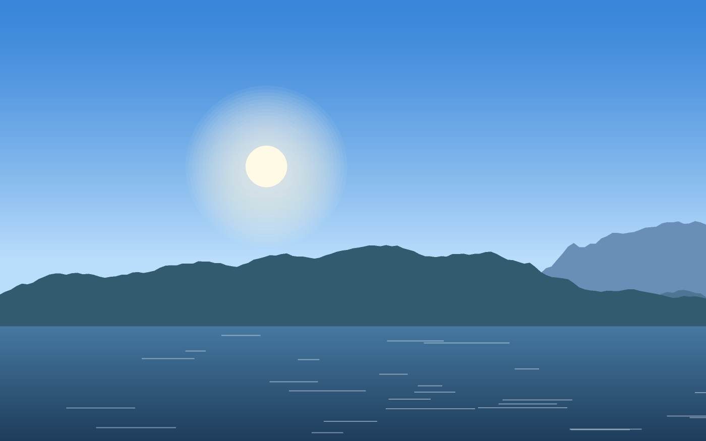 Illustrazione di un paesaggio