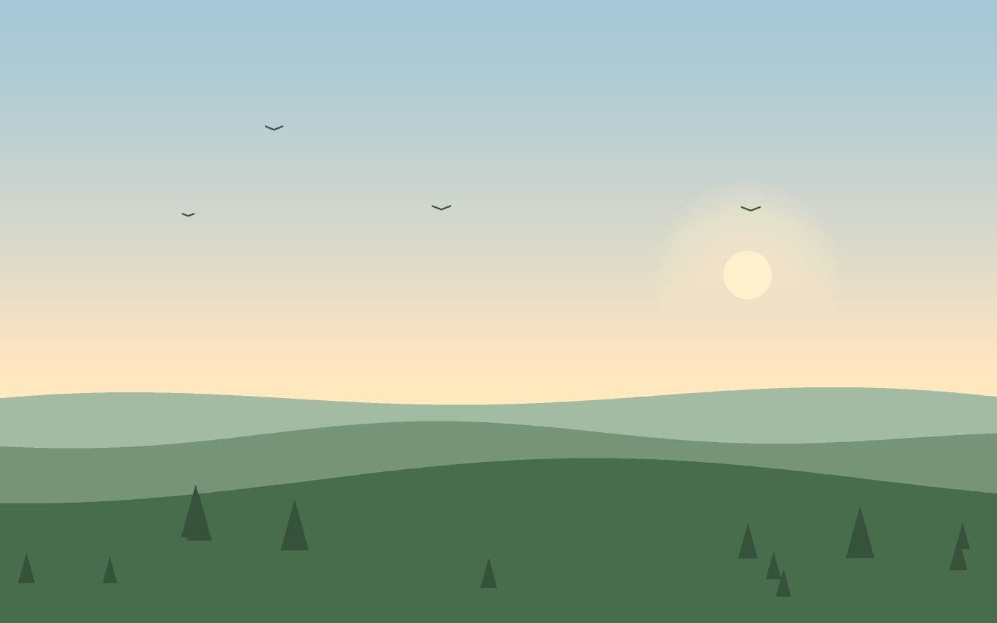 Illustrazione di un paesaggio