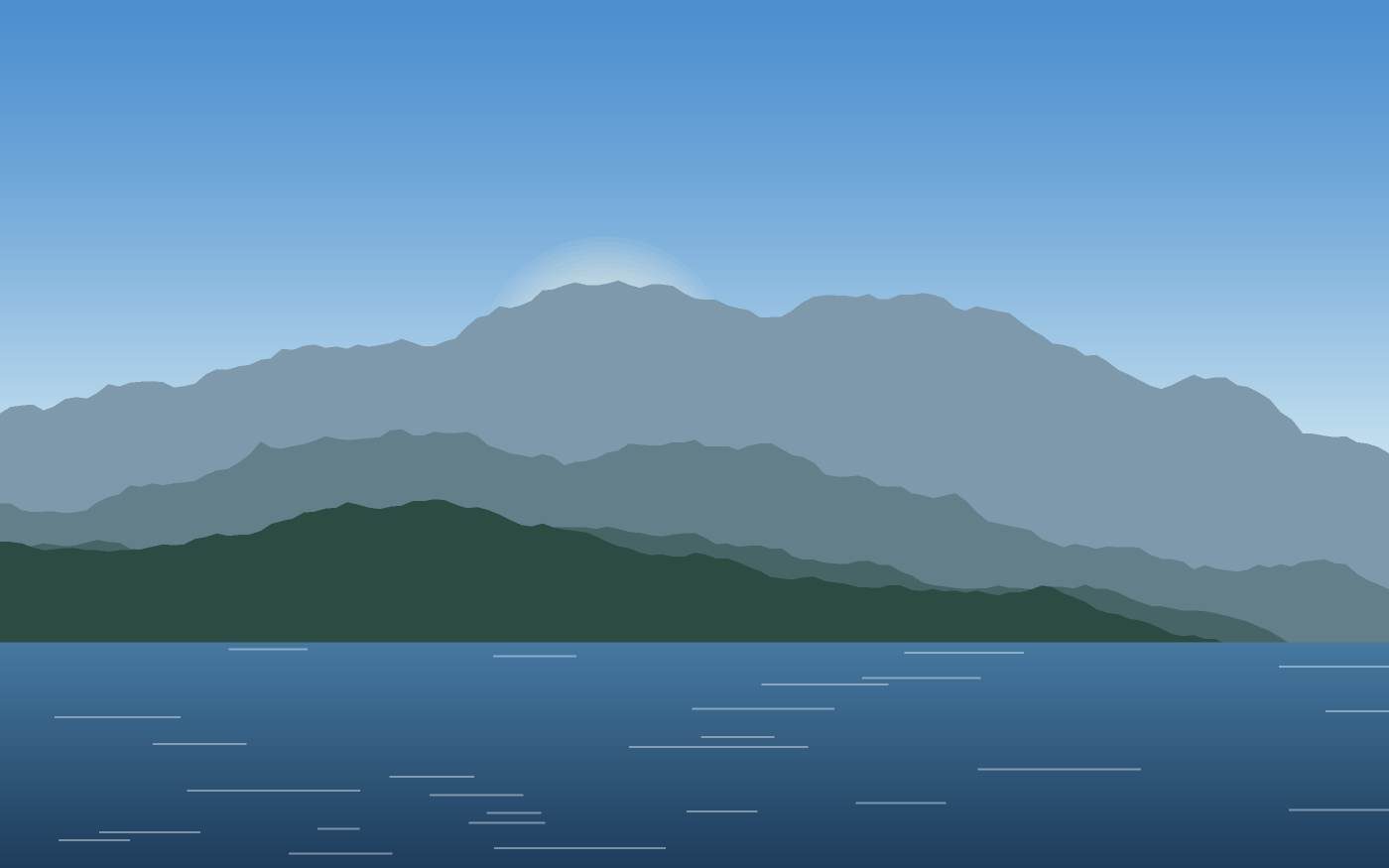 Illustrazione di un paesaggio