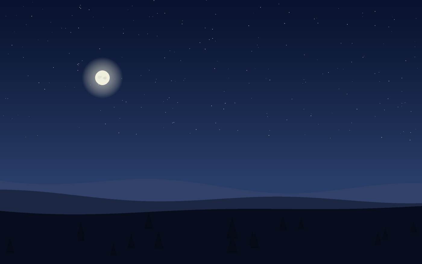 Ilustração de uma paisagem