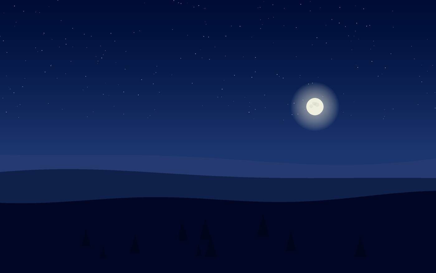 Ilustração de uma paisagem